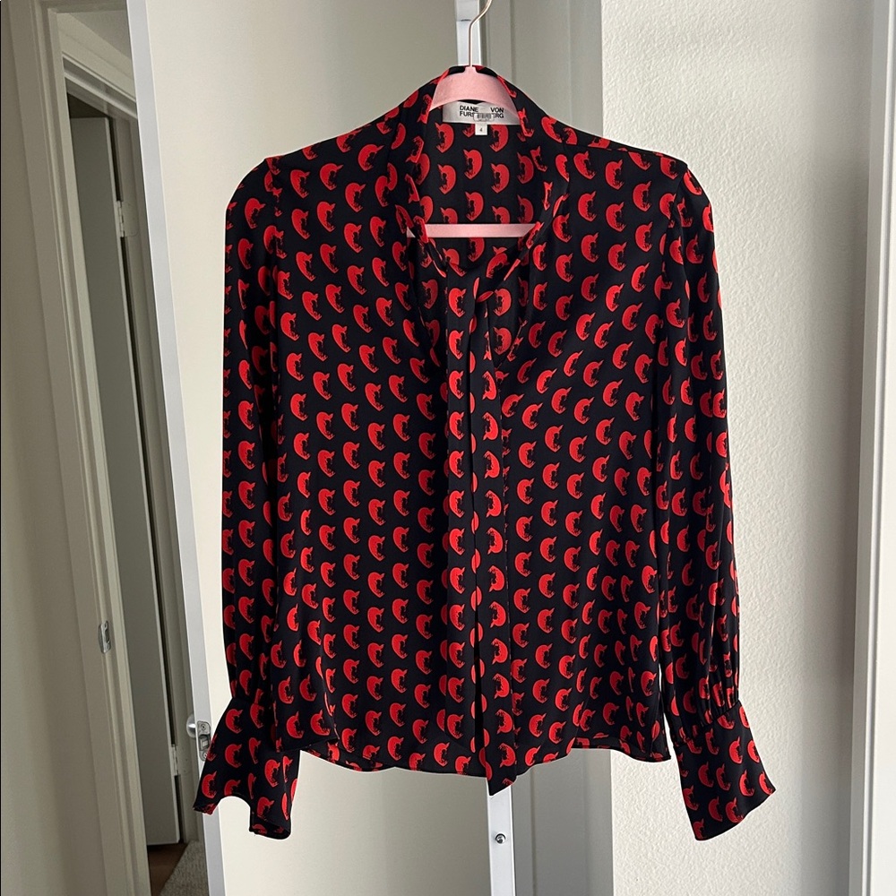 DVF silk blouse